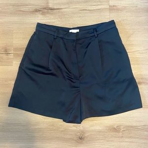 H&M High Rise Satin Pull-On‎ Shorts Size 38 2 Side Pocket